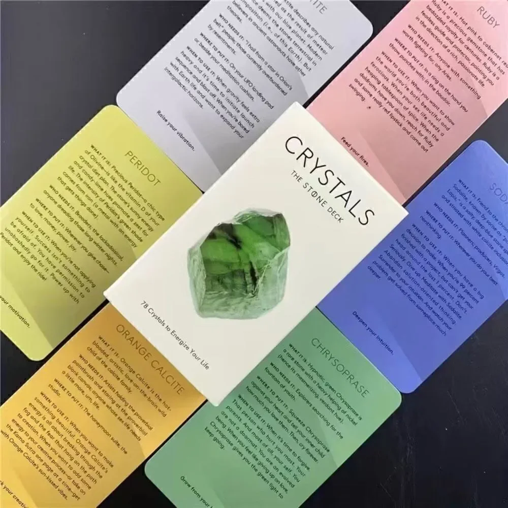 Crystals The Stone Deck 78 cards NEW flash cards beginners metaphysical